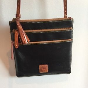 Dooney & Bourke Black Leather Crossbody Bag